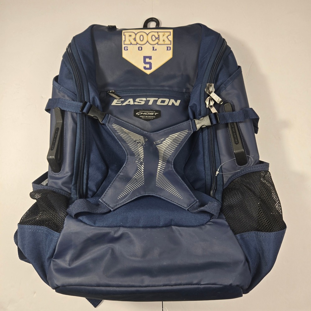 Easton Ghost NX Fastpitch Softball Backpack Navy Blue Rock Gold 5 Bag